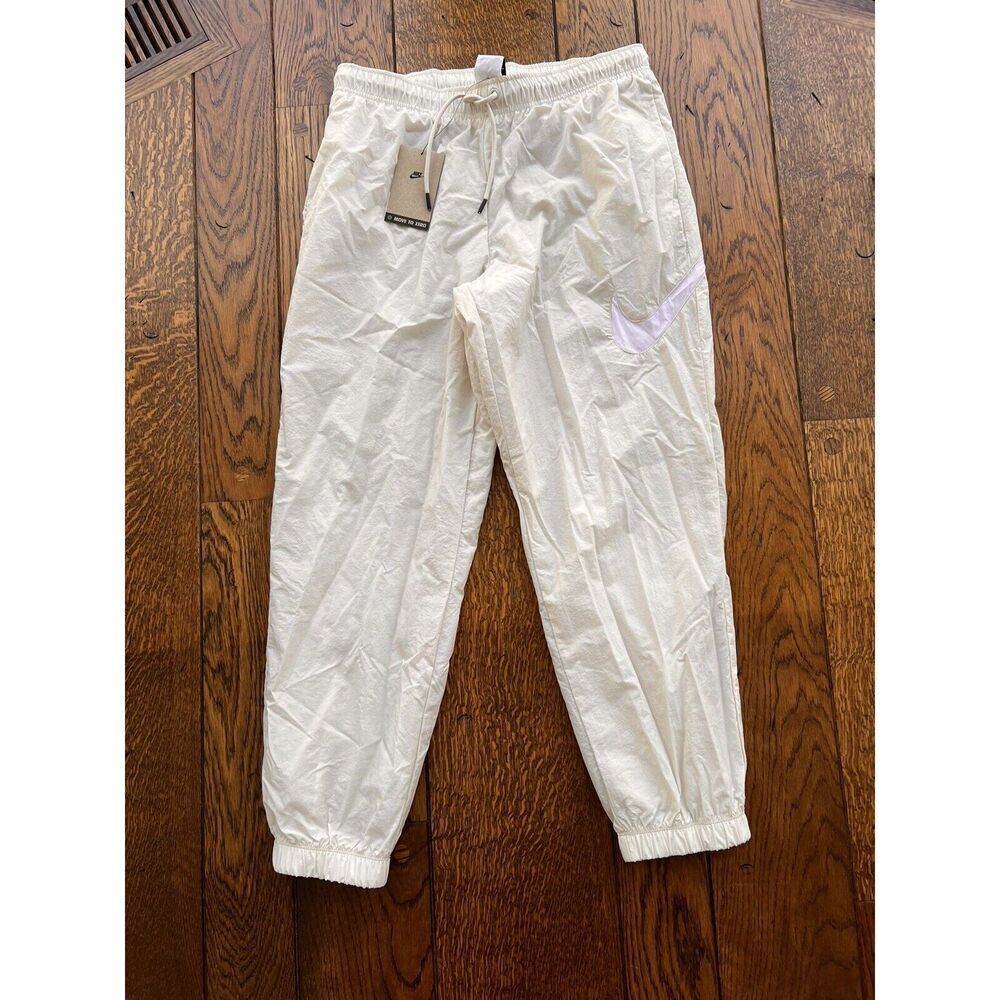 Nike White Women's parachute joggers